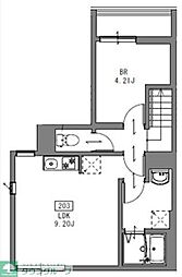 OPEN RISE小岩I 1LDKの間取図画像