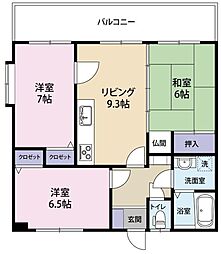 間取図画像 3LDK