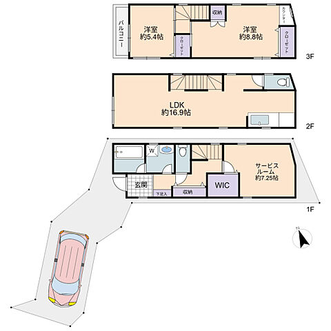 間取り 足立区梅島1丁目30-13