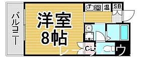 福岡県福岡市中央区黒門（賃貸マンション1K・7階・24.22㎡） その2