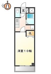 メゾン南昭和 1Kの間取図画像