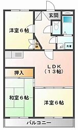 間取図画像 3LDK