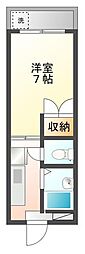 ビルドファイン 1Kの間取図画像