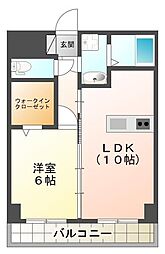 グランドパイン 1LDKの間取図画像
