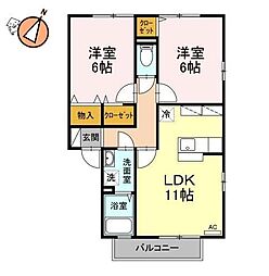 間取図画像 2LDK