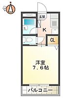 徳島県徳島市南庄町1丁目（賃貸マンション1K・3階・23.00㎡） その2