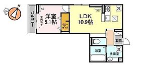 徳島県徳島市北田宮4丁目（賃貸アパート1LDK・1階・42.57㎡） その2