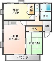 徳島県徳島市南田宮1丁目（賃貸アパート2LDK・2階・58.34㎡） その2