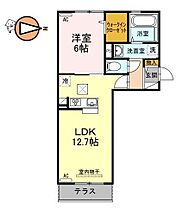 徳島県徳島市新南福島2丁目（賃貸アパート1LDK・1階・44.71㎡） その2