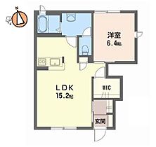 徳島県徳島市北島田町1丁目（賃貸アパート1LDK・1階・50.11㎡） その2