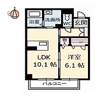 徳島県徳島市南島田町4丁目（賃貸マンション1LDK・3階・42.08㎡） その2