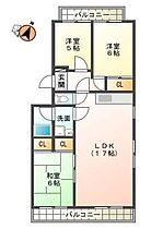 徳島県徳島市北佐古1番町（賃貸マンション3LDK・4階・71.50㎡） その2