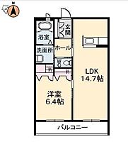 徳島県徳島市北田宮3丁目（賃貸マンション1LDK・2階・48.60㎡） その2