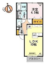 徳島県徳島市沖浜町明治開（賃貸アパート1LDK・2階・36.81㎡） その2