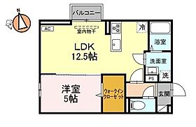 徳島県徳島市八万町大坪（賃貸アパート1LDK・3階・42.79㎡） その2