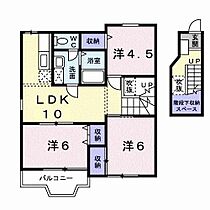 徳島県徳島市川内町北原（賃貸アパート3LDK・2階・65.57㎡） その2