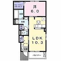 徳島県徳島市大原町池ノ内（賃貸アパート1LDK・1階・44.21㎡） その2