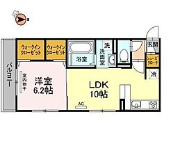 徳島県徳島市住吉5丁目（賃貸アパート1LDK・2階・41.81㎡） その2