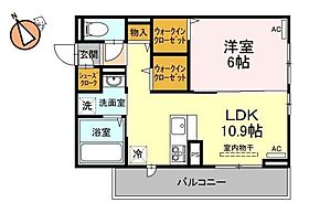 徳島県徳島市上吉野町1丁目（賃貸アパート1LDK・3階・42.79㎡） その2