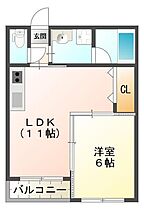 徳島県徳島市川内町北原（賃貸マンション1LDK・2階・35.18㎡） その2