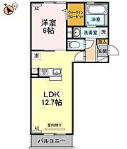 徳島県徳島市上吉野3丁目（賃貸アパート1LDK・3階・44.71㎡） その2