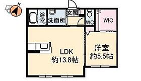 徳島県徳島市名東町2丁目（賃貸アパート1LDK・1階・45.39㎡） その2