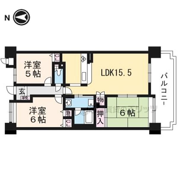 ローレルコート大津 ｜滋賀県大津市逢坂１丁目(賃貸マンション3LDK・10階・66.92㎡)の写真 その2