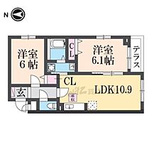 ハーモニー 101 ｜ 滋賀県長浜市分木町（賃貸アパート2LDK・1階・50.79㎡） その2