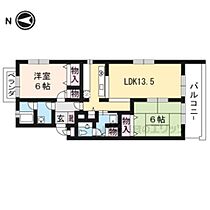 ウィズクリチャー 105 ｜ 滋賀県近江八幡市白鳥町（賃貸マンション2LDK・1階・60.00㎡） その2