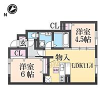 滋賀県彦根市馬場１丁目（賃貸アパート2LDK・1階・54.02㎡） その2