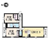 ダイフステージ 105 ｜ 滋賀県長浜市八幡東町（賃貸マンション2LDK・1階・61.54㎡） その2