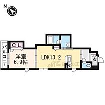 マルウチ 403 ｜ 滋賀県草津市西渋川１丁目（賃貸マンション1LDK・4階・51.87㎡） その2