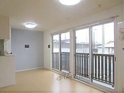 JR草津線 貴生川駅 徒歩5分の賃貸アパート 2階2LDKのリビング/ダイニング