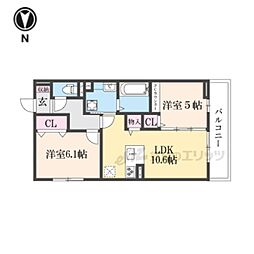 間取図画像 2LDK