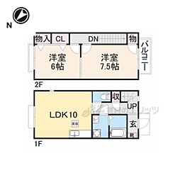 コーポラス　エフ・ピー 1階2LDKの間取り