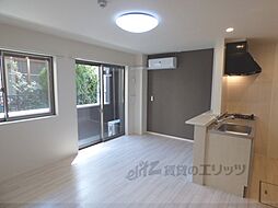 JR湖西線 堅田駅 徒歩22分の賃貸アパート 1階1LDKのリビング/ダイニング