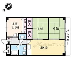 フォルクス淡海 2階3LDKの間取り