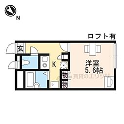レオパレスＳＯＰＨＩＡ 2階1Kの間取り