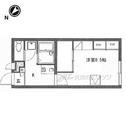レオパレス南彦根2番館 1Kの間取図画像