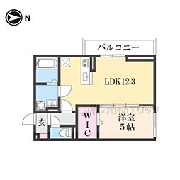 Felice彦根 1LDKの間取図画像