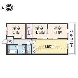 ライゼックス長浜1 3LDKの間取図画像