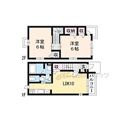 ルトンセラン 2LDKの間取図画像