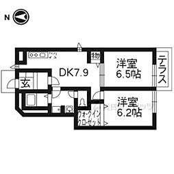 フロレスタキャピタル 2DKの間取図画像