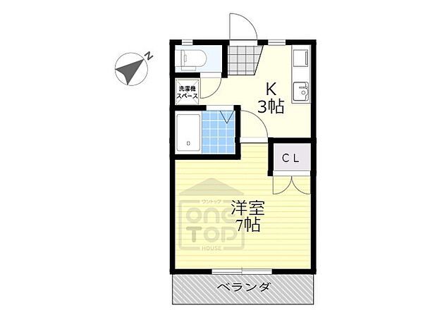 グランデージュFUJI　Ａ 206｜栃木県宇都宮市平松３丁目(賃貸アパート1K・2階・24.30㎡)の写真 その2