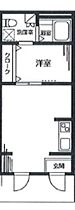 東京都世田谷区代沢4丁目（賃貸アパート1LDK・1階・28.00㎡） その2