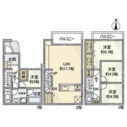 南加瀬戸建 4LDKの間取り