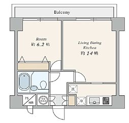 ノア芝大門の間取図画像