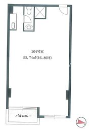 ステュディオ日本橋の間取図画像