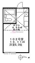 東京都中野区東中野１丁目（賃貸アパート1R・1階・13.11㎡） その2