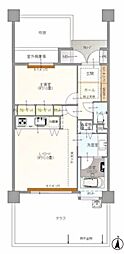 ラ・メルカーサ2 1LDKの間取図画像